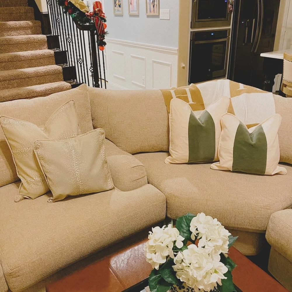 Ballard Designs Olive Green Velvet Panel Cover - Picture 2 of 2